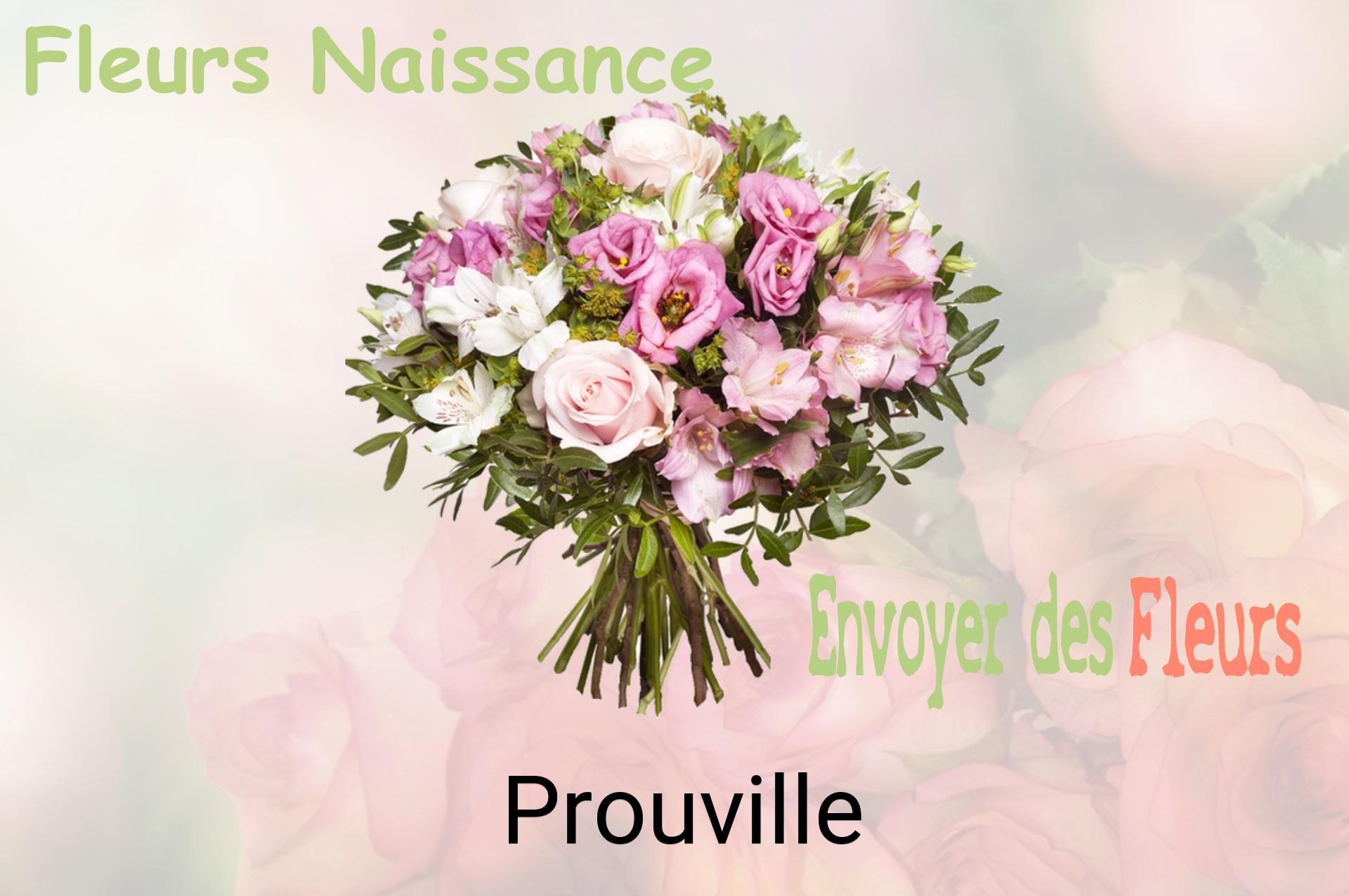 Bouquet de fleurs de naissance livré à Prouville
